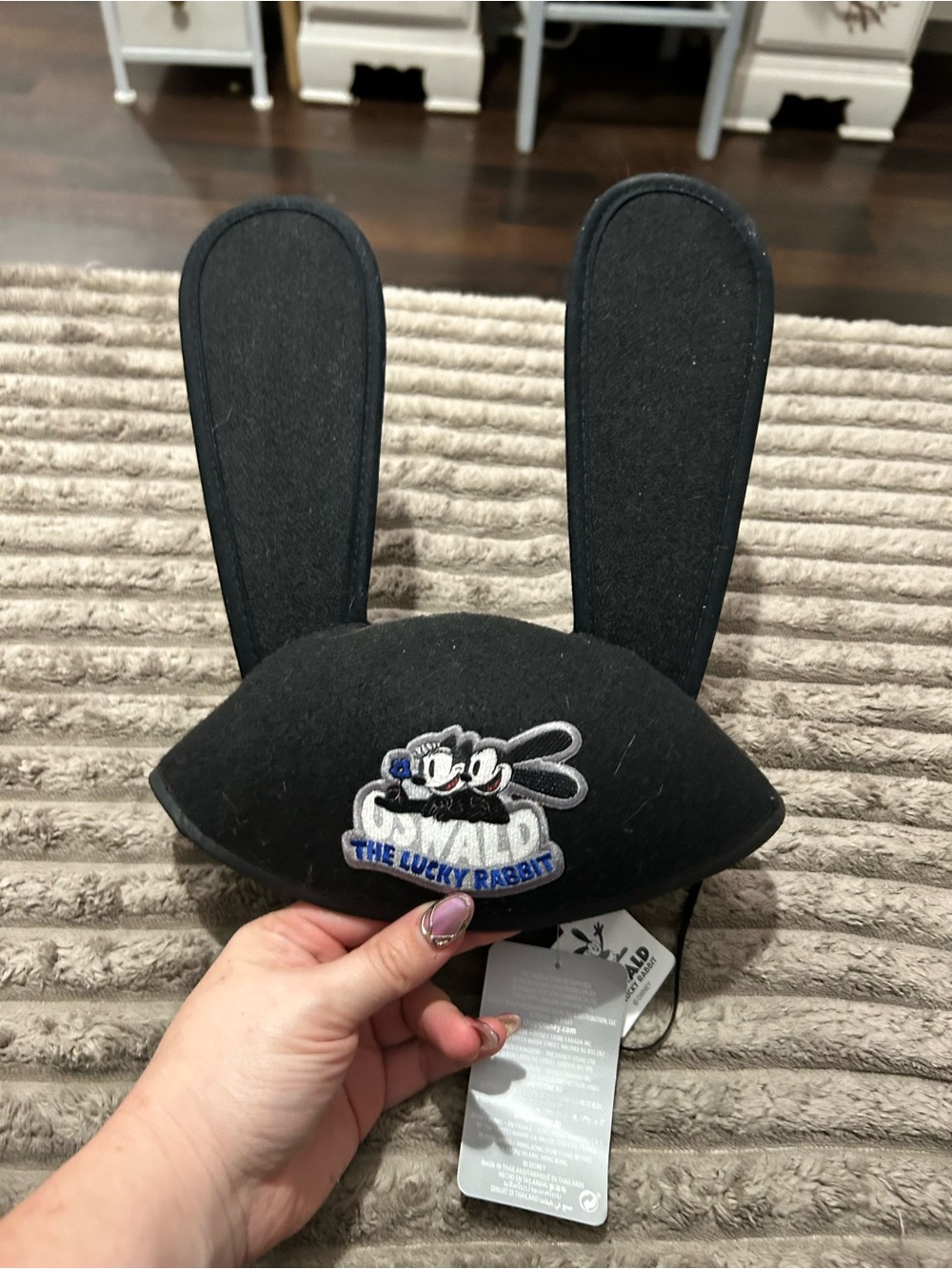 Disney Oswald The Lucky Rabbit Black Ear Hat